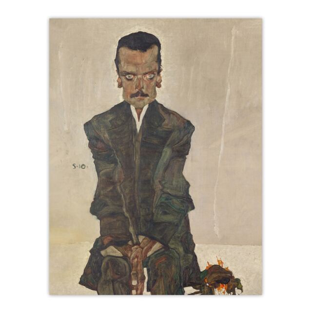 Portrait of the Publisher Eduard Kosmack Schiele Huge Wall Art Print 18X24 In