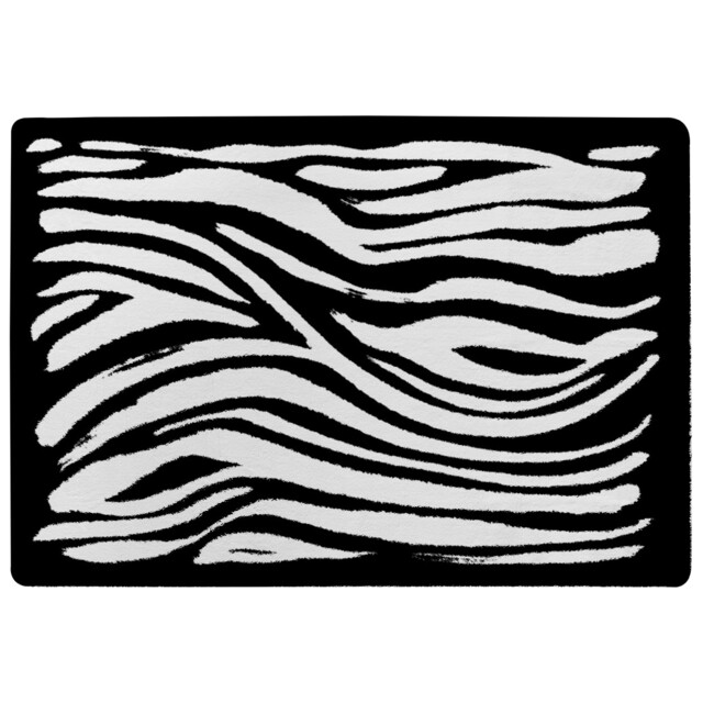 Zebra Print Designer Rug Multi