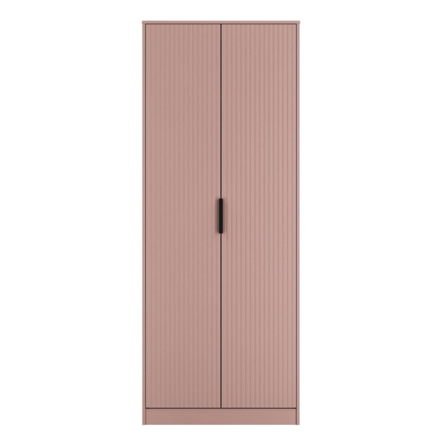 Menai Tall Double Wardrobe in Kobe Pink (Ready Assembled) Pink Kobe Pink