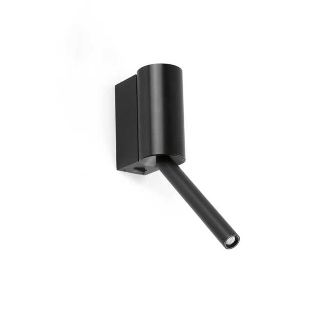 Dante LED Reading Wall Light Matt Black 3W 2700K
