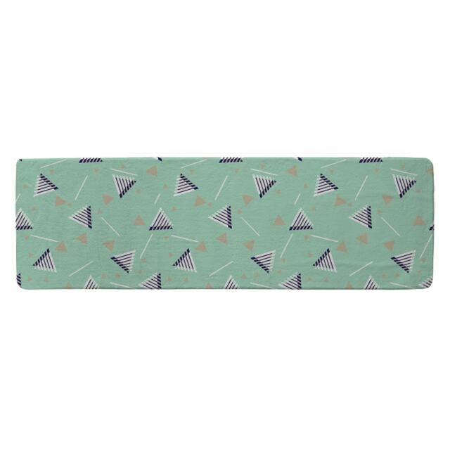 Geometric Triangle Stripes Runner Rug Multi
