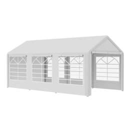Outsunny 6 x 3m Garden Gazebo Marquee Party Tent Wedding Portable Garage Carport shelter Car Canopy Outdoor Heavy Duty Steel Frame Waterproof Rot Resistant