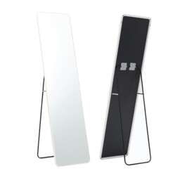 Living and Home Modern Rectangular Metal Floor Mirror