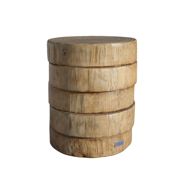 Direct Wicker Outdoor Indoor Concrete Furniture Side Table, Wood