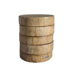 Direct Wicker Outdoor Indoor Concrete Furniture Side Table, Wood