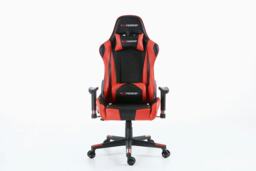 Pro FX Reclining Sports Racing Office Desk Faux Leather Gaming Chair (Red)