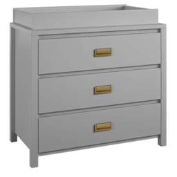 Haven 3 DRW Dresser with Changing Topper Dove Grey Grey Grey One Size 2
