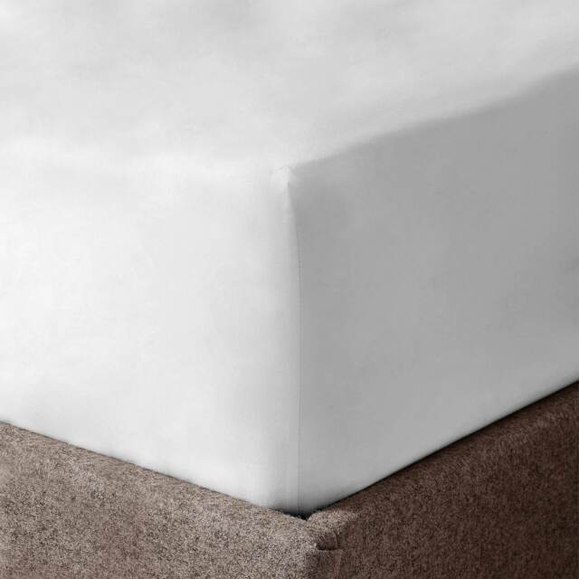 Velosso Microfibre Easy Care Fitted Sheet White White Double