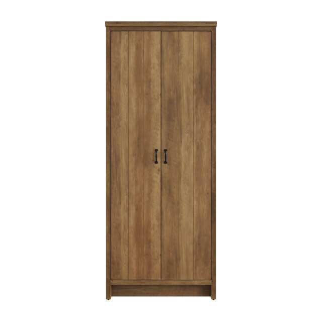 Boston 2 Door Wardrobe Brown Knotty Oak