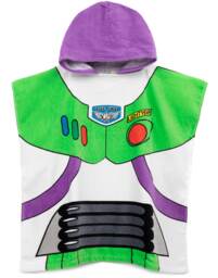 Disney Pixar Toy Story Buzz Lightyear Towel Poncho For Kids Boys Girls Space Ranger Character Bath Swimwear Beach Towel With Purple Hood One Size