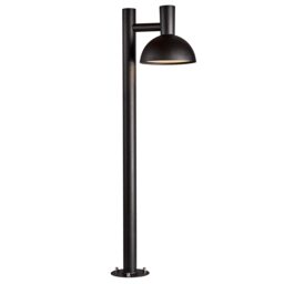 Nordlux Arki Outdoor Garden Post Black Metal E27 1m - Mains Powered, IP54