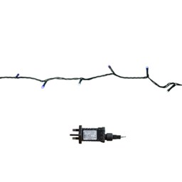 28.7m 360 LED SupaBrights Christmas String Lights with Timer in Blue, Purple & White