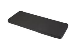 3 Seater Bench Outdoor Garden Furniture Cushion (Pack of 4) - L141 x W48 cm - Charcoal Grey