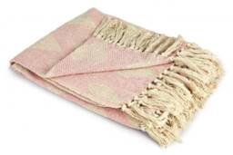 Love Collection Recycled Cotton Throw in Pink