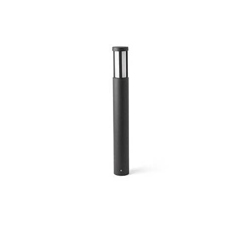 Logar LED Outdoor Short Bollard Light Dark Grey IP54