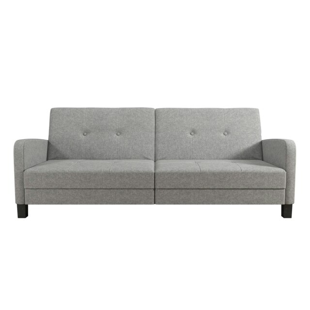 Boston 3-seater sofa bed in fabric grey Grey GREY LINEN Three Seater