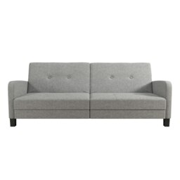 Boston 3-seater sofa bed in fabric grey Grey GREY LINEN Three Seater