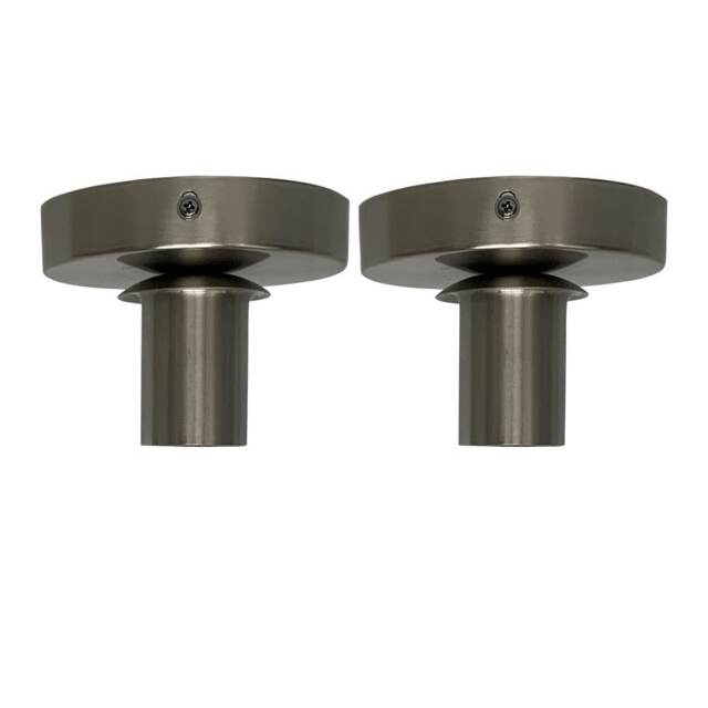 Set of 2 Cynthia - Satin Nickel Ceiling Flush Lights for Shades