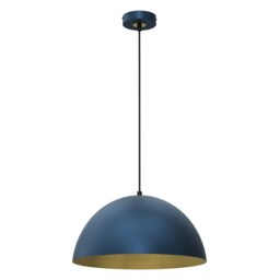 Milagro Pendant Light Beta Navy Blue/Gold 1xE27 35cm