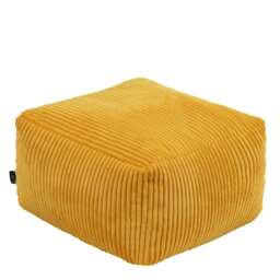 icon Theo Beanbag Footstool Corduroy Ochre Yellow Yellow M
