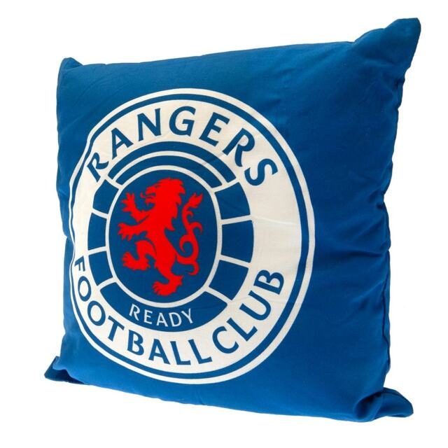 Rangers FC Filled Cushion - Royal Blue/White/Red - One Size