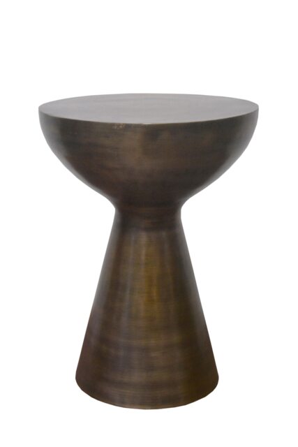 Luna Metal Hand-Crafted Side Table,Antique Brass