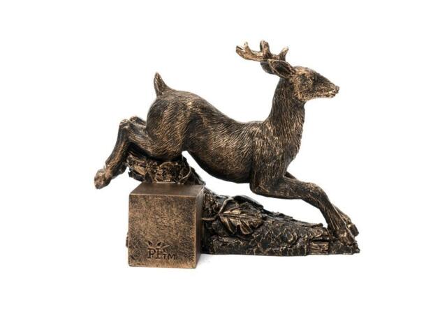 Leaping Stag Plant Pot Feet - Set of 3 - L3.5 x W5 x H7 cm Grey