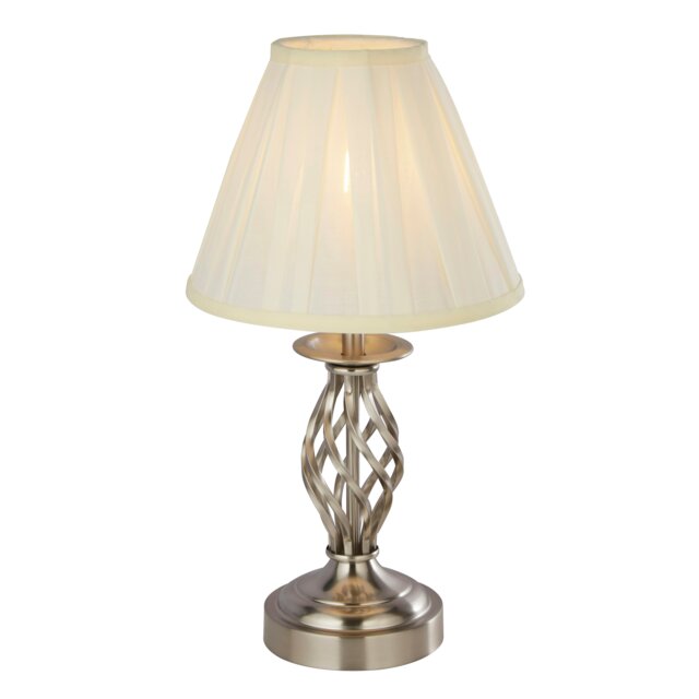 SATIN SILVER TOUCH TABLE LAMP