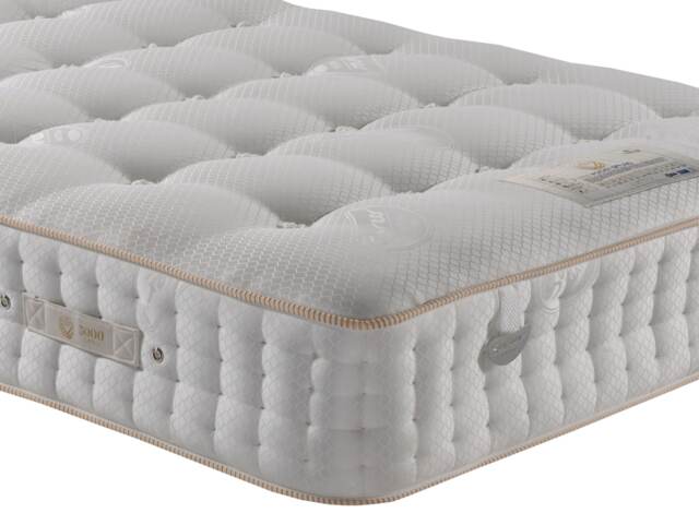 Sareer Pocketo 5000 Pocket Sprung Cool Blue Memory Foam Mattress 4FT6 White Double
