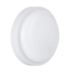 EGLO Basic Boschetto-E Round White Plastic Outdoor Wall/Ceiling Light, (D) 17cm