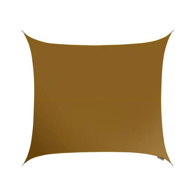 3.6m Square Water Resistant Mocha Brown Sun Shade Sail