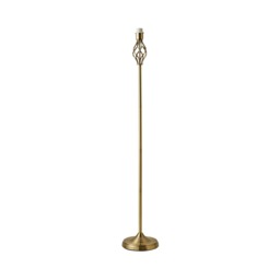 ValueLights Memphis Twist Antique Gold Floor Lamp Base Only