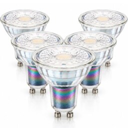 BELL Lighting 5 Pack GU10 Premium Quality Glass LED Spotlight Bulbs 3.1W 350lm 38 Deg Beam