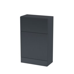 Balterley Contemporary Bathroom Durable Fluted Floor Standing Toilet WC Unit Grey Satin Soft Black