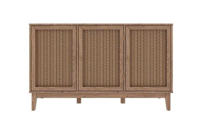 Bordeaux Large Sideboard - MDF - L39.4 x W128.2 x H78.2 cm - Oak Brown