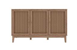 Bordeaux Large Sideboard - MDF - L39.4 x W128.2 x H78.2 cm - Oak Brown