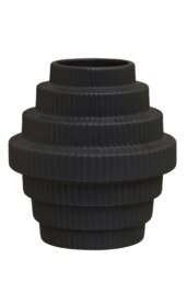 Orsina Lightweight Black Small Vase, Versatile And Stylish Flower Ceramic vase, Modern Design Vase For Flowers