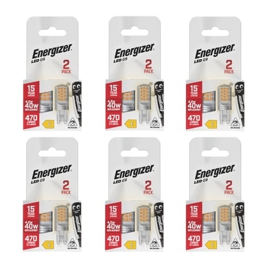 Energizer LED G9 470lm 4.2W 2700K (Warm White) Light Bulb - Pack of 12
