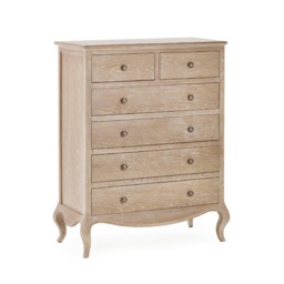 Premium Amara 4 + 2 Drawer Chest - Limed Oak