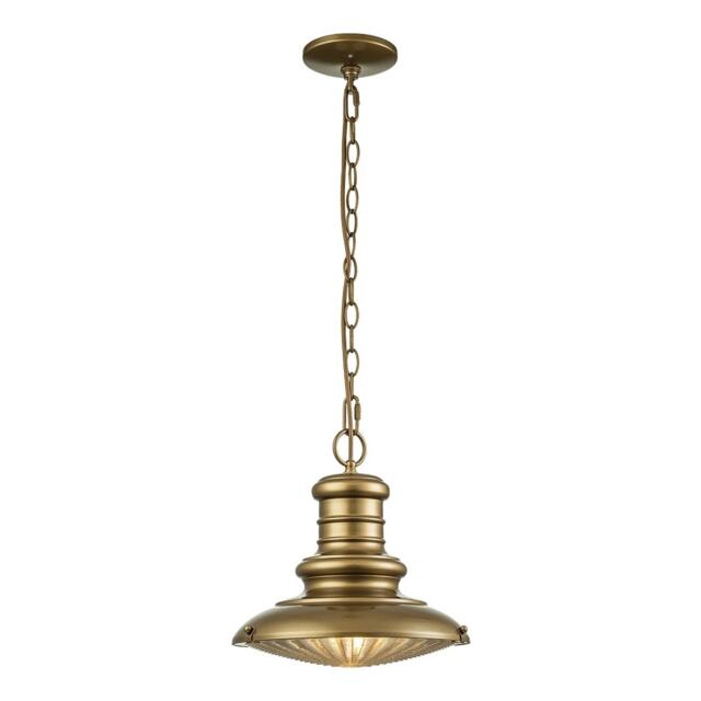 Redding Station Outdoor Pendant Ceiling Light, Painted Distressed Bronze IP44