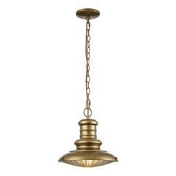 Redding Station Outdoor Pendant Ceiling Light, Painted Distressed Bronze IP44