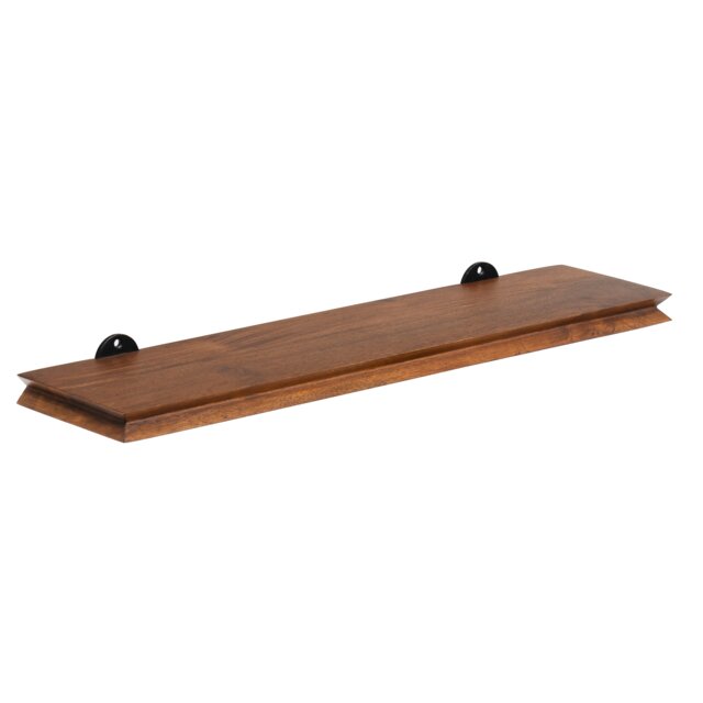 MH London Hamish Floating Shelf - Solid Wood Wall Shelf Mounted for Bedroom & Living Room - Small