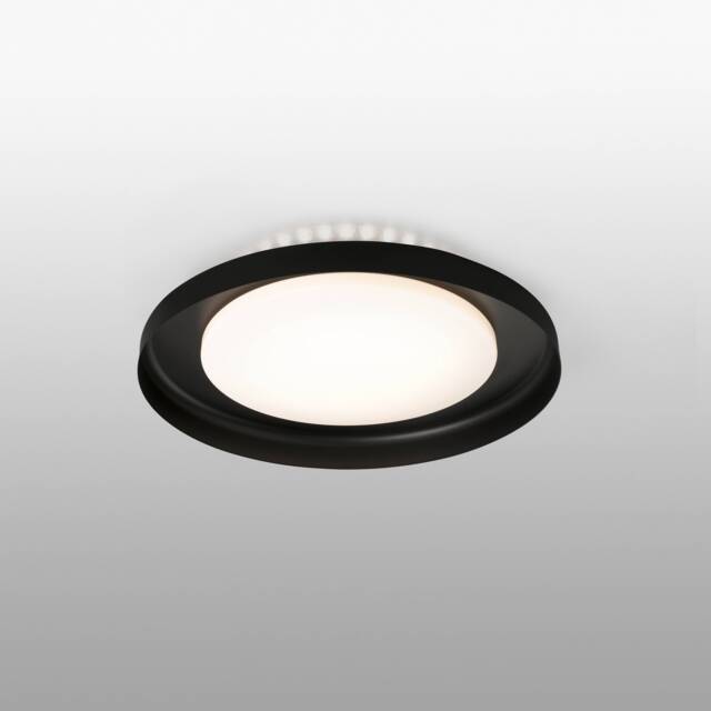 Dolme LED Flush Ceiling Light Black