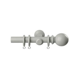 28mm Woodland Urban Grey Curtain Pole Set 90cm Grey Grey