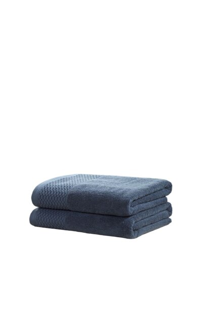 Eden Weave Cotton Towels Luxury Soft Quick Dry Absorbent Blue Bath sheet 1