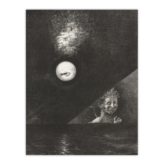Angel of Certitude and Questioning Eye Redon Huge Wall Art Print 18X24 In