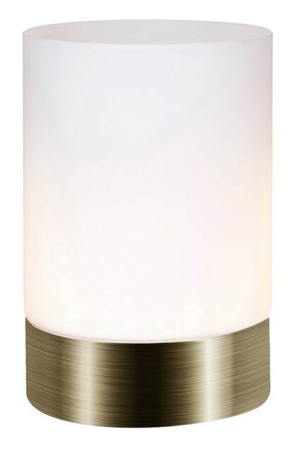 Small Antique Brass Touch Dimmable Table Lamp with Frosted Glass Shade Gold Antique Brass 1