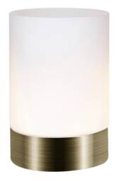 Small Antique Brass Touch Dimmable Table Lamp with Frosted Glass Shade Gold Antique Brass 1