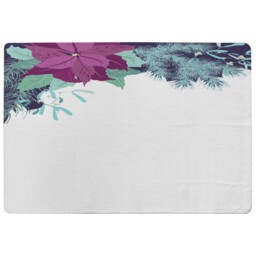 Purple & Blue Flowers Rug Multi