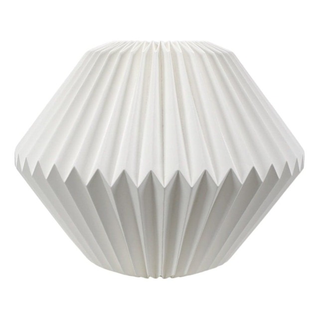 ValueLights Astrid Origami Hexagon Paper Pleat Shade and Bulb